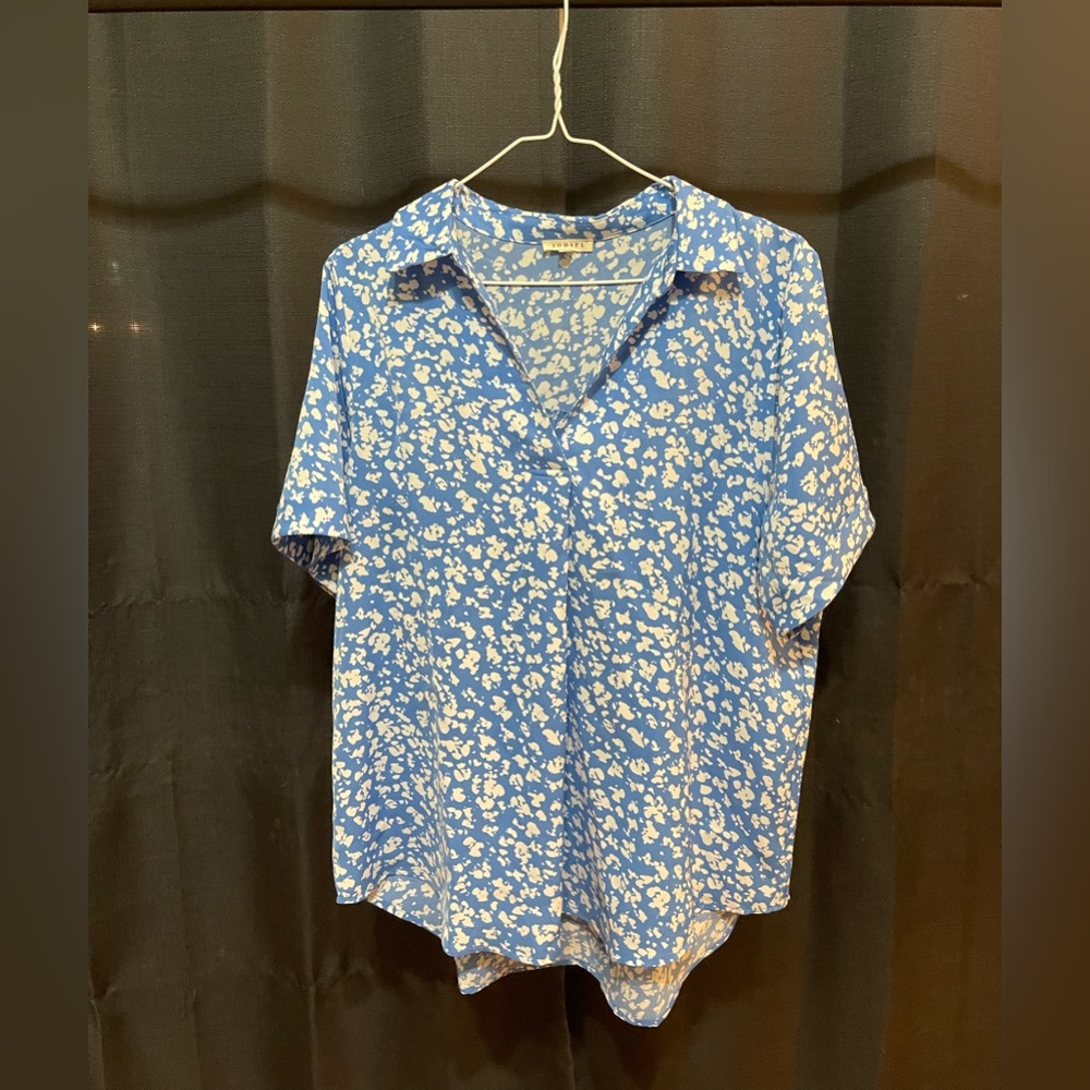 Women’s blouse - blue flowers